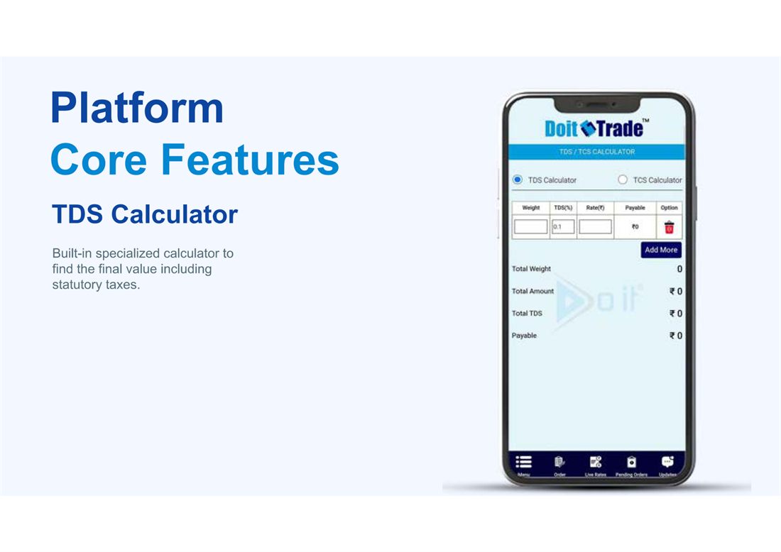 TDS TCS calculator feature